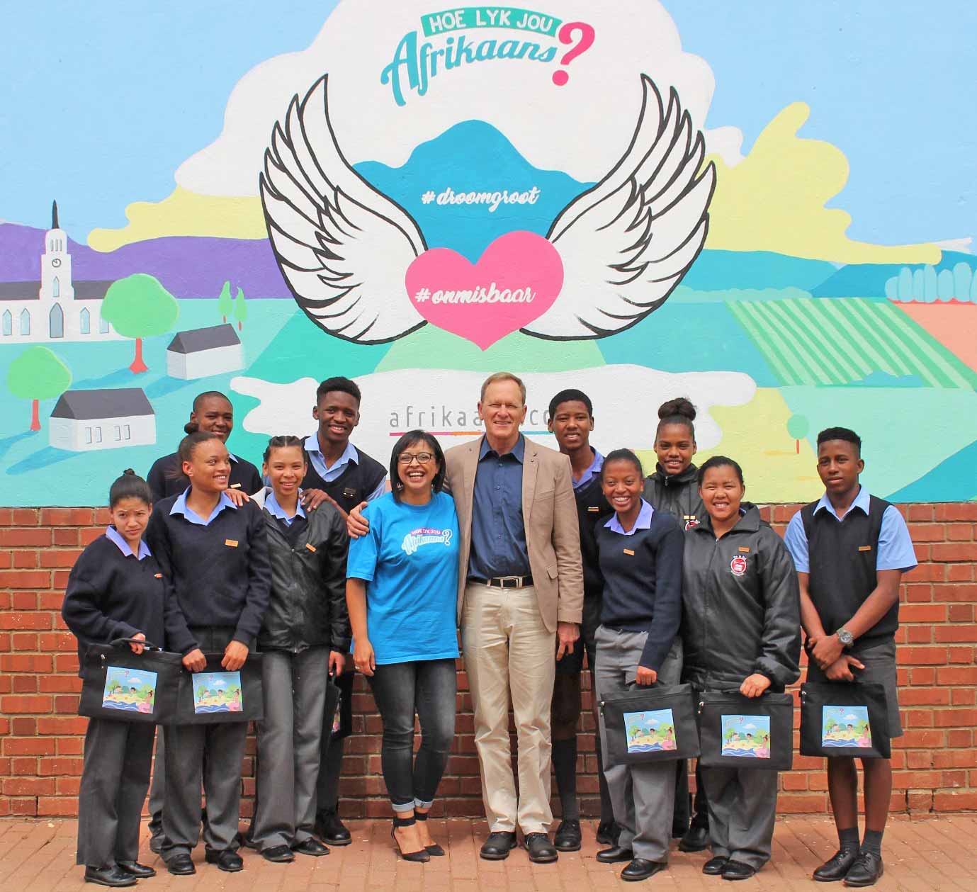 Worcester se De La Bat skool vir dowes Muurprojek