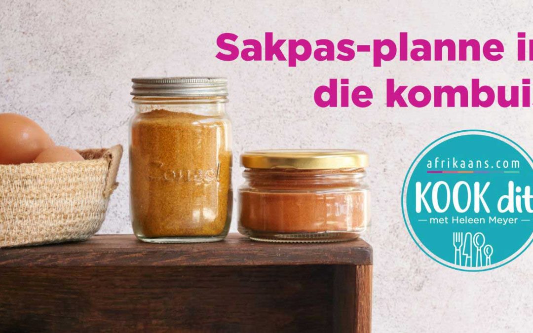 Sakpas planne in die kombuis