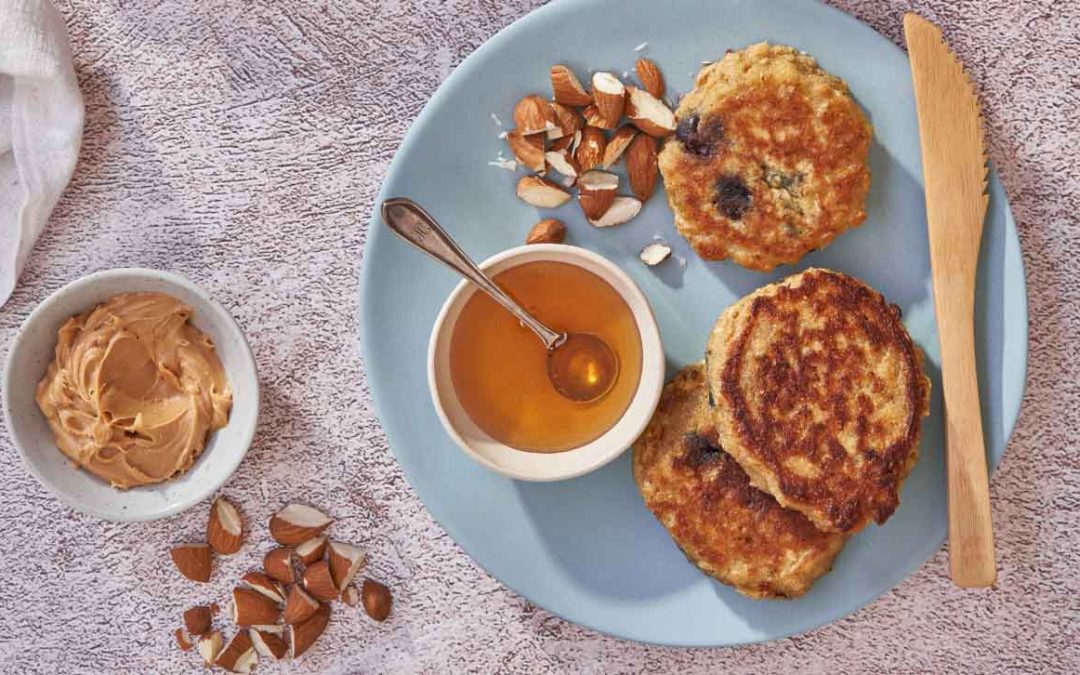 Piesang-&-bloubessie-plaatkoekies (Heleen Meyer)